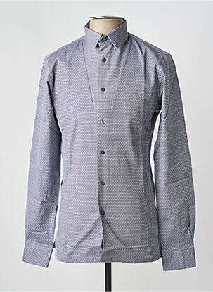 Chemise manches longues imprimé fantaisie gris PIERRE TALAMON homme