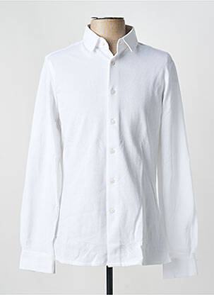Chemise manches longues coupe cintrée blanc PIERRE TALAMON homme
