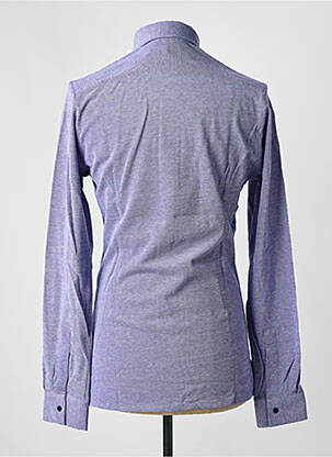Chemise manches longues coupe cintrée bleu PIERRE TALAMON homme