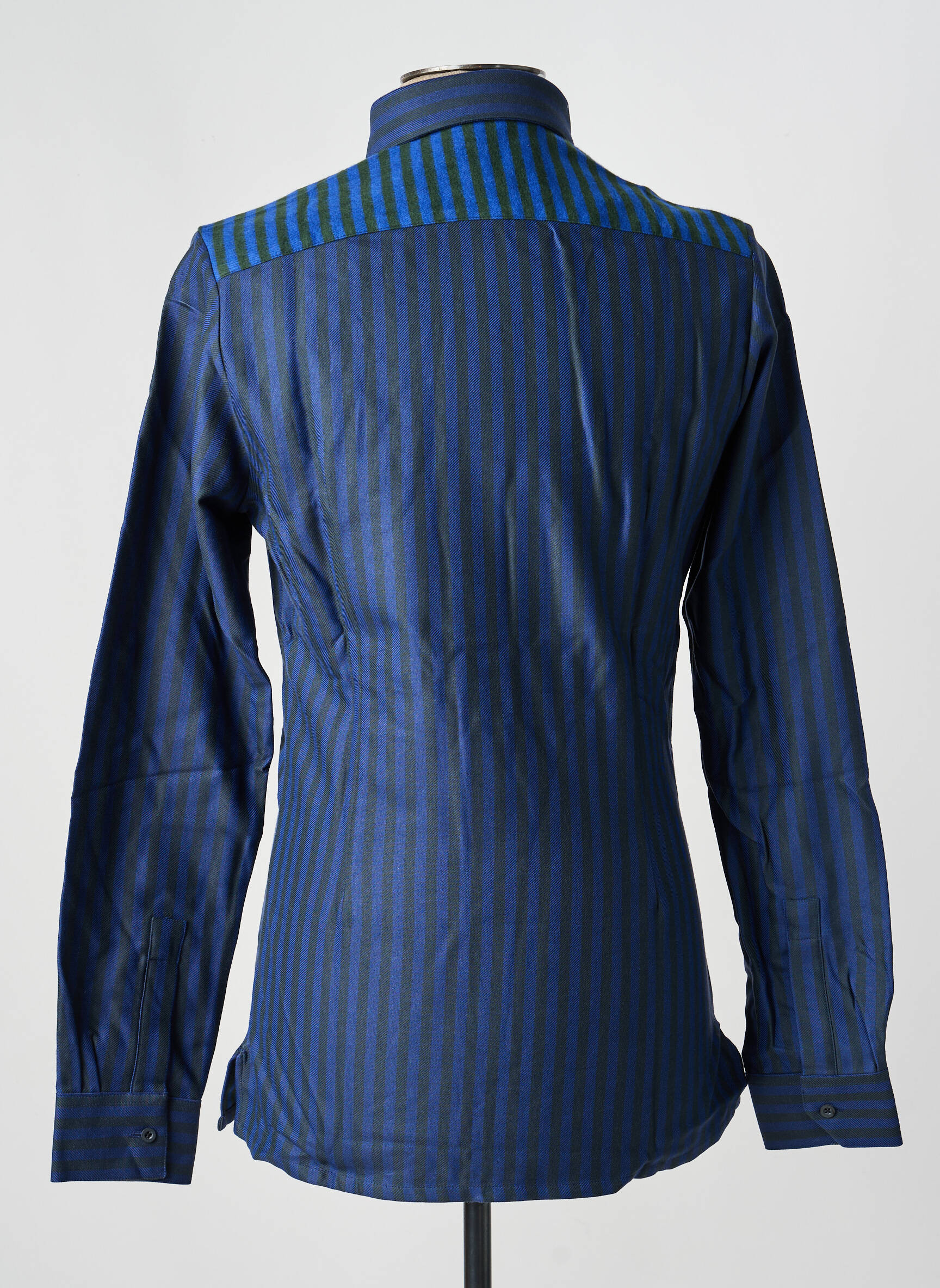Chemise manches longues coupe cintrée bleu PIERRE TALAMON homme
