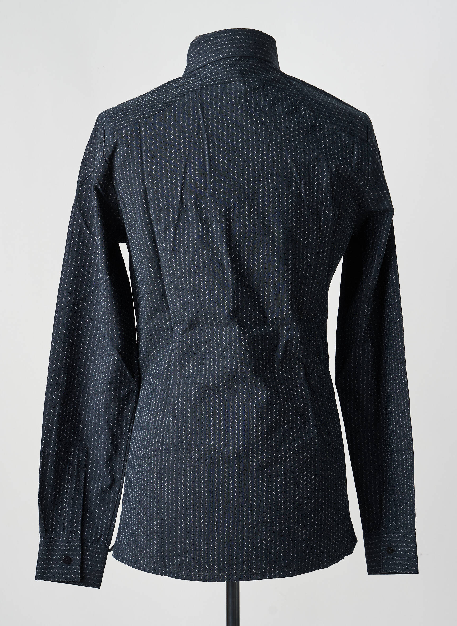 Chemise manches longues imprimé fantaisie noir PIERRE TALAMON homme