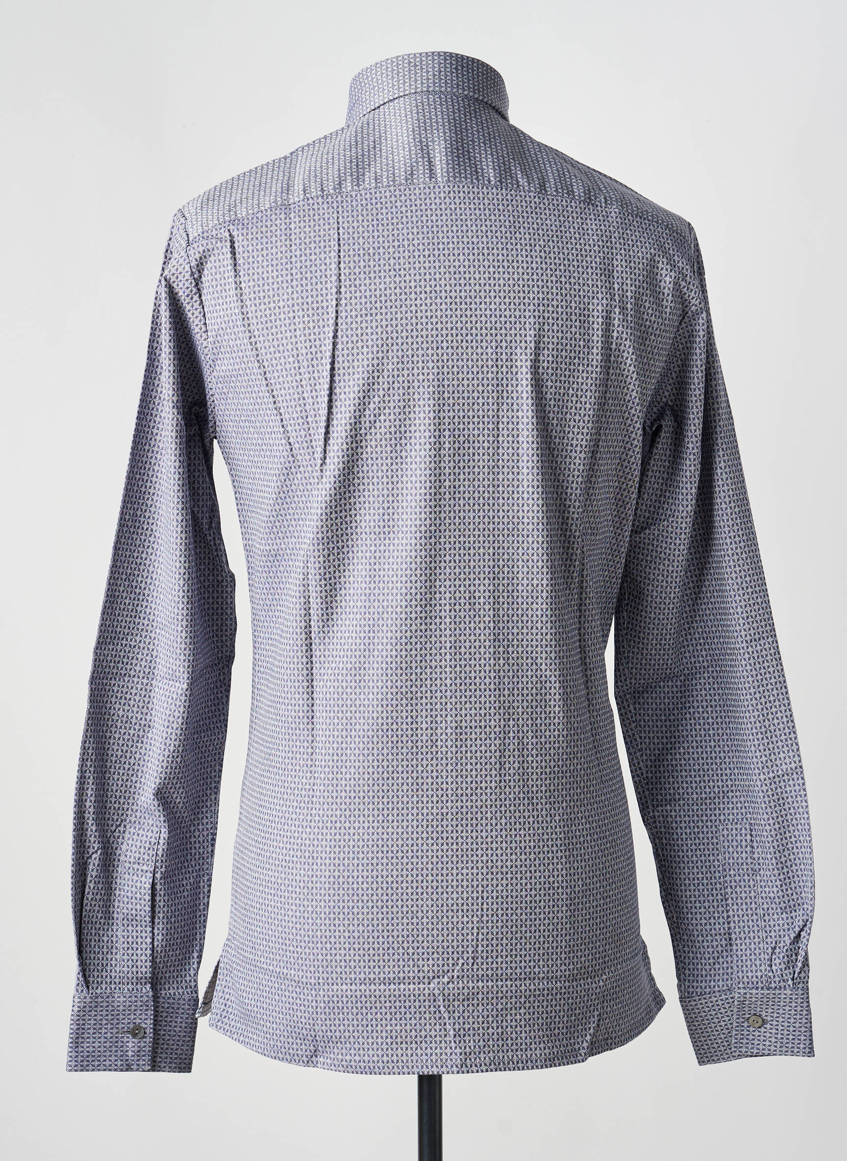 Chemise manches longues imprimé fantaisie gris PIERRE TALAMON homme