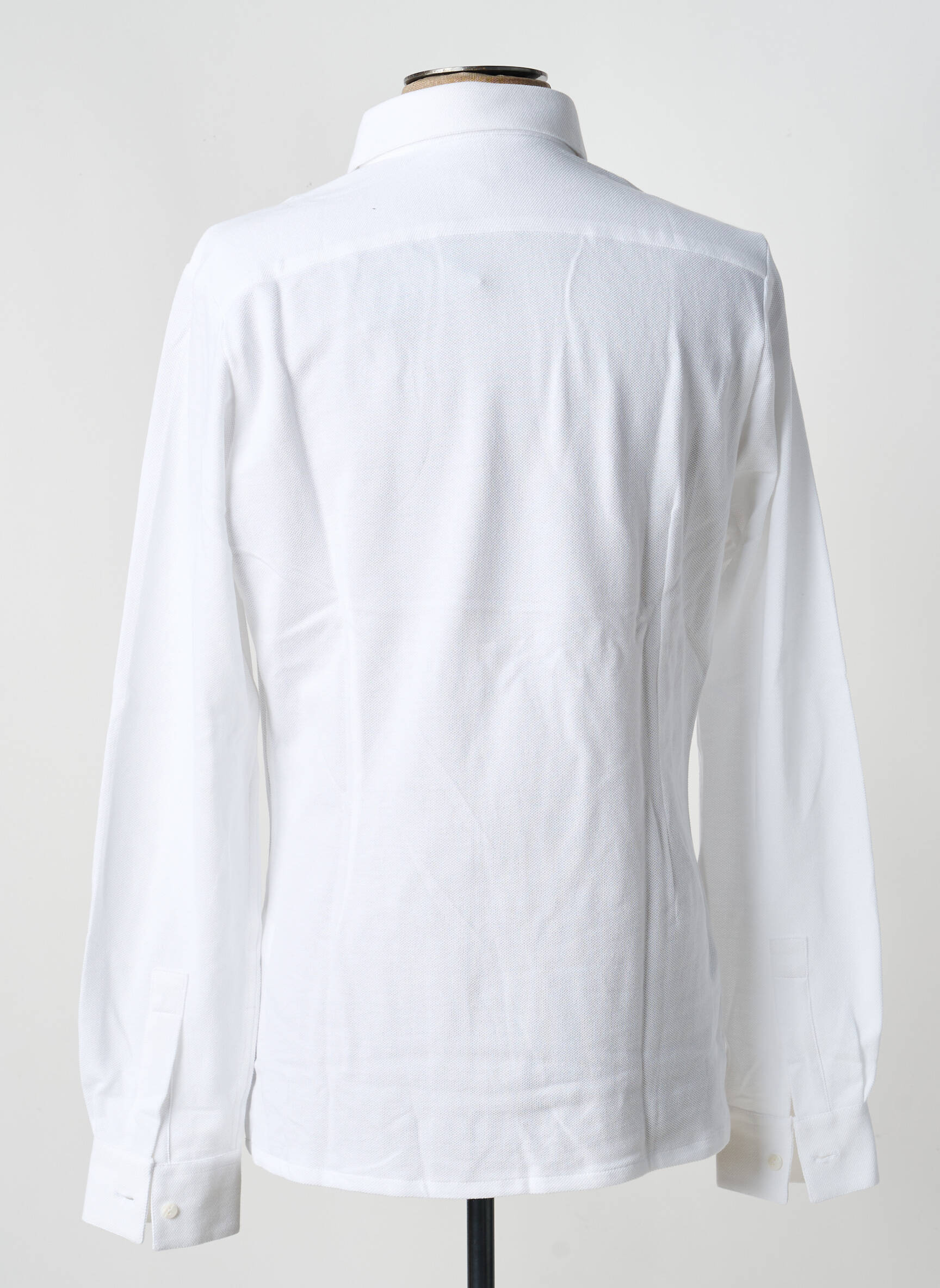Chemise manches longues coupe cintrée blanc PIERRE TALAMON homme