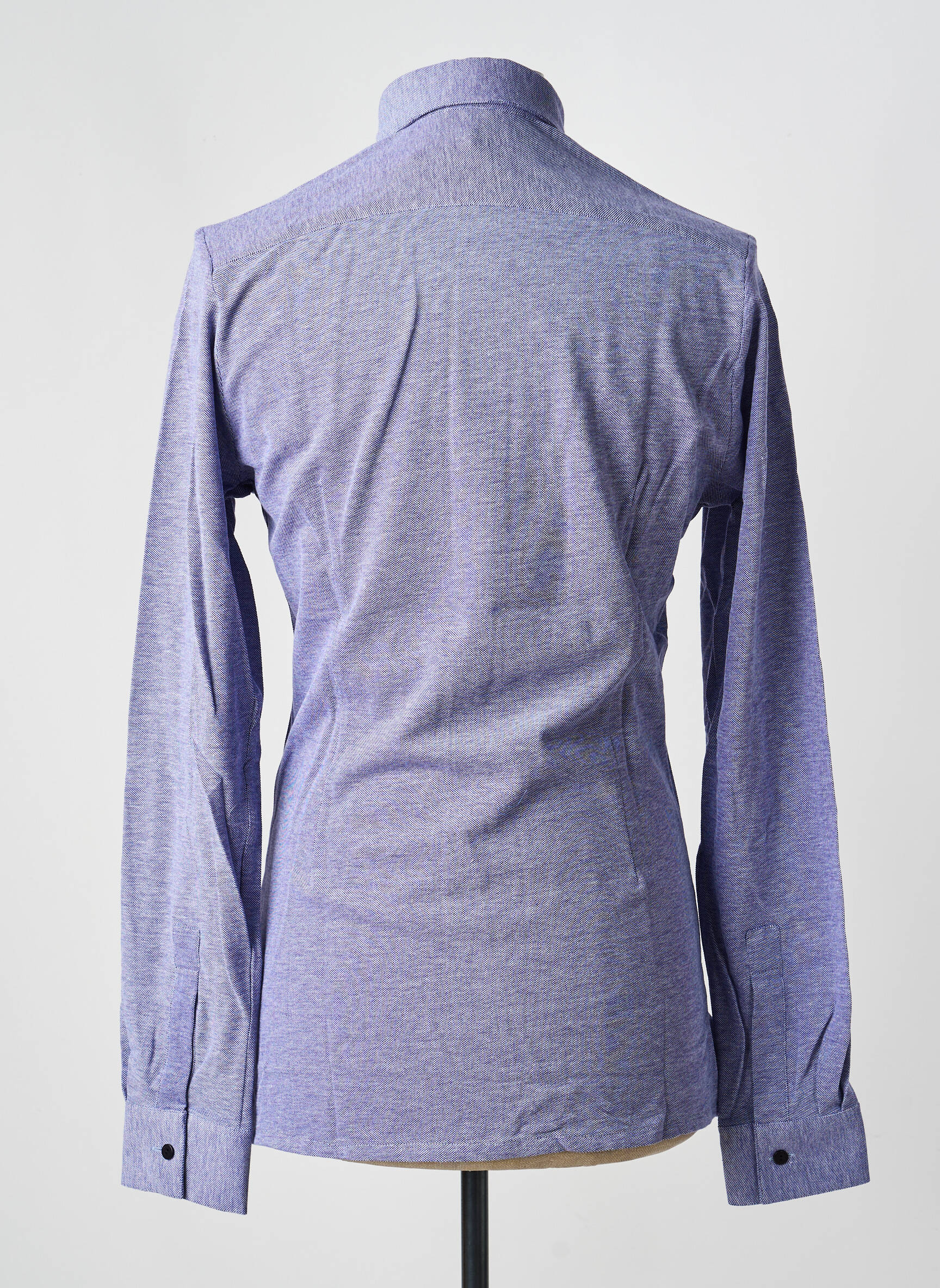 Chemise manches longues coupe cintrée bleu PIERRE TALAMON homme