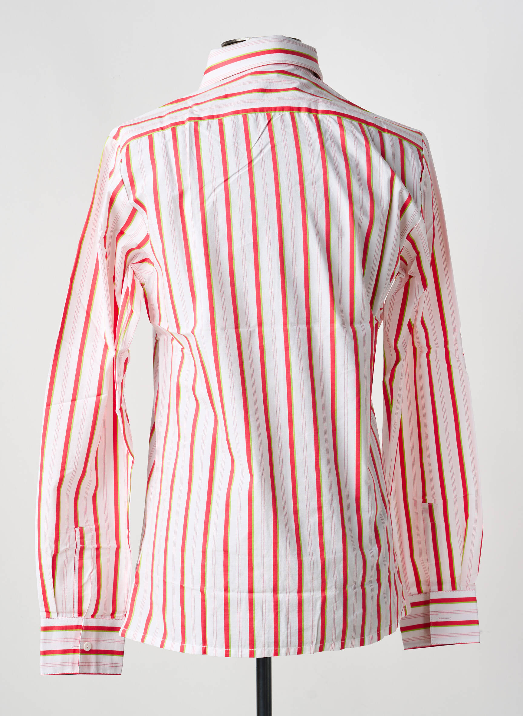 Chemise manches longues coupe cintrée rouge PIERRE TALAMON homme