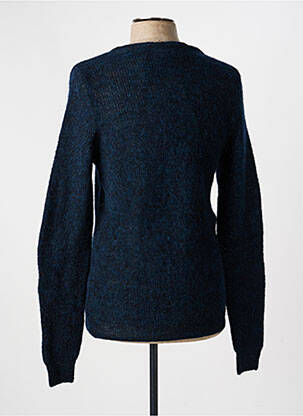 Pull stretch manches longues bleu PIERRE TALAMON homme