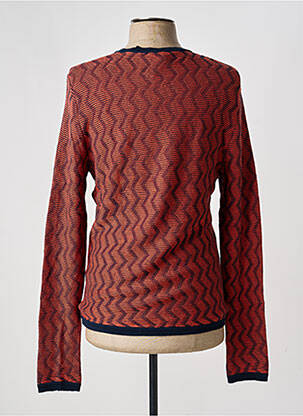 Pull stretch manches longues orange PIERRE TALAMON homme