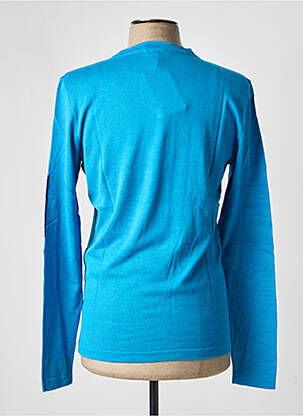 Pull col v manches longues bleu PIERRE TALAMON homme