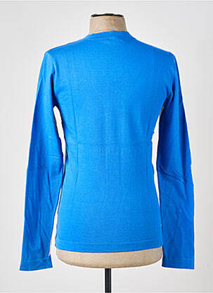 Pull col v manches longues bleu PIERRE TALAMON homme