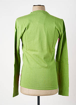 Pull stretch manches longues vert PIERRE TALAMON homme