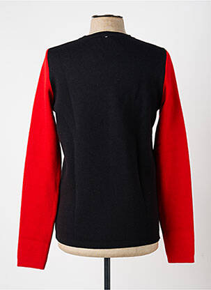 Pull col v manches longues noir PIERRE TALAMON homme