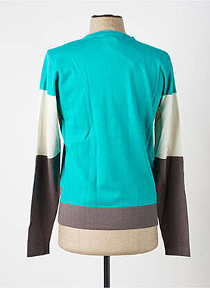Pull stretch manches longues bleu PIERRE TALAMON homme