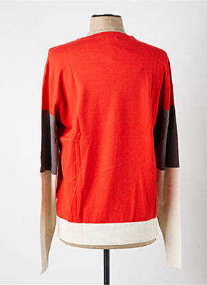 Pull stretch manches longues orange PIERRE TALAMON homme