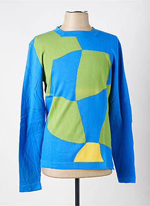 Pull stretch manches longues bleu PIERRE TALAMON homme