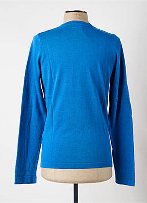 Pull stretch manches longues bleu PIERRE TALAMON homme