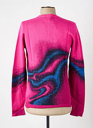 Pull stretch manches longues rose PIERRE TALAMON homme