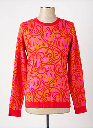 Pull stretch manches longues rouge PIERRE TALAMON homme