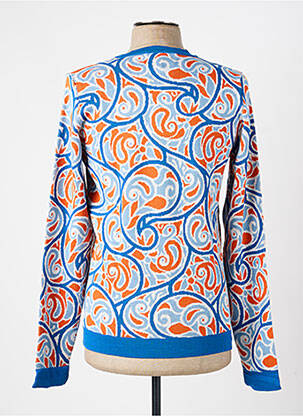 Pull stretch manches longues bleu PIERRE TALAMON homme