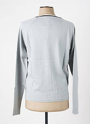 Gilet manches longues col v gris PIERRE TALAMON homme