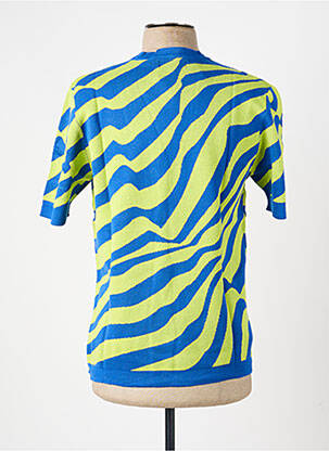 T-shirt coupe cintrée manches courtes bleu PIERRE TALAMON homme