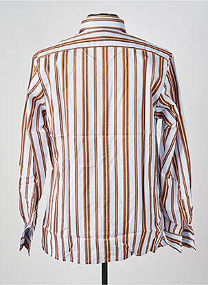 Chemise manches longues coupe droite marron PIERRE TALAMON homme