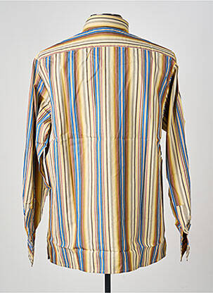 Chemise manches longues coupe droite jaune PIERRE TALAMON homme