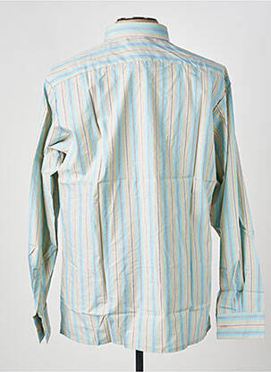 Chemise manches longues coupe droite bleu PIERRE TALAMON homme