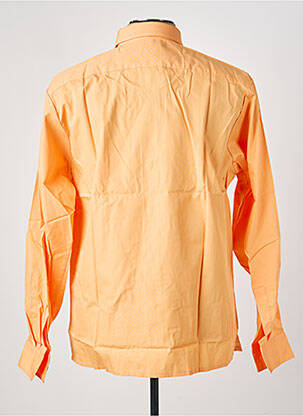 Chemise manches longues coupe droite orange PIERRE TALAMON homme