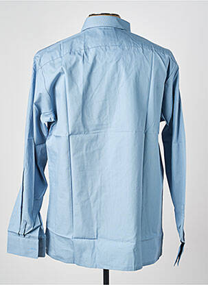 Chemise manches longues coupe droite bleu PIERRE TALAMON homme