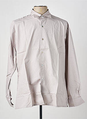 Chemise manches longues coupe droite gris PIERRE TALAMON homme