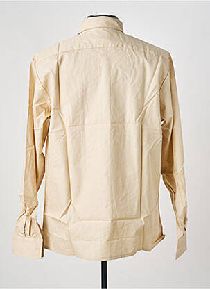 Chemise manches longues coupe droite beige PIERRE TALAMON homme