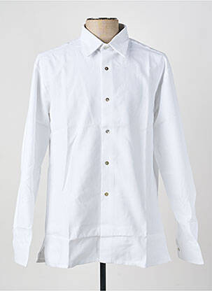 Chemise manches longues coupe droite blanc PIERRE TALAMON homme