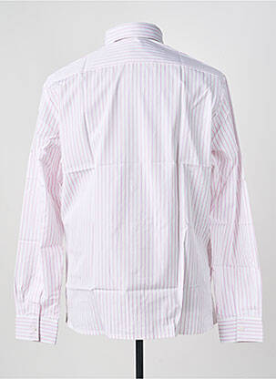 Chemise manches longues coupe droite rose PIERRE TALAMON homme