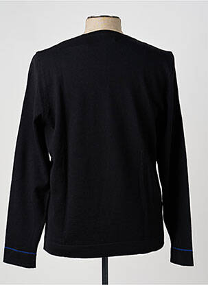 Pull stretch manches longues noir PIERRE TALAMON homme