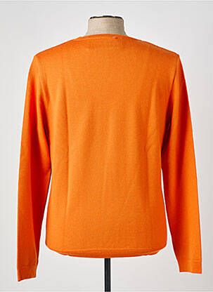 Pull stretch manches longues orange PIERRE TALAMON homme