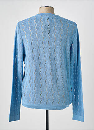 Pull col v manches longues bleu PIERRE TALAMON homme