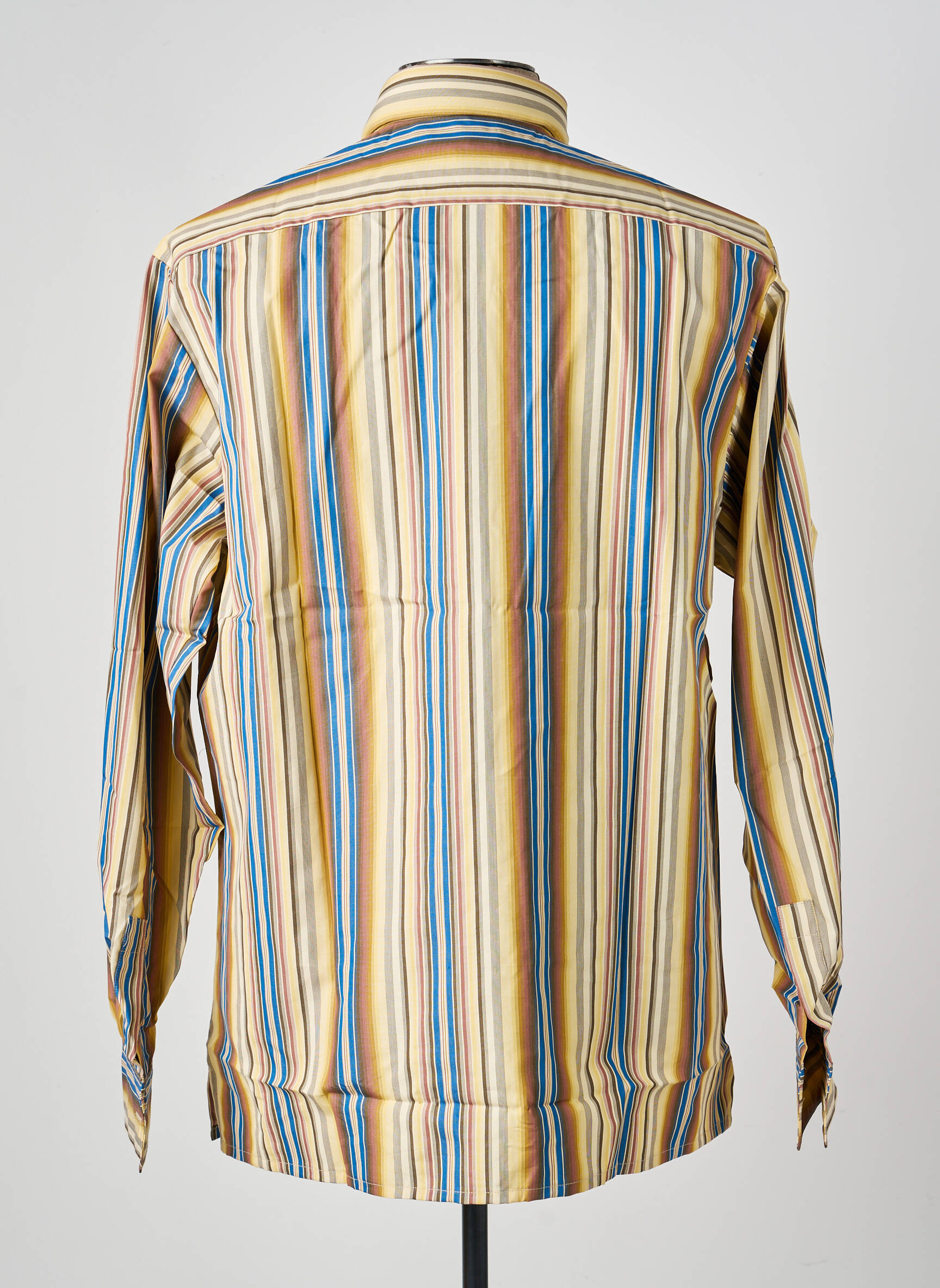 Chemise manches longues coupe droite jaune PIERRE TALAMON homme