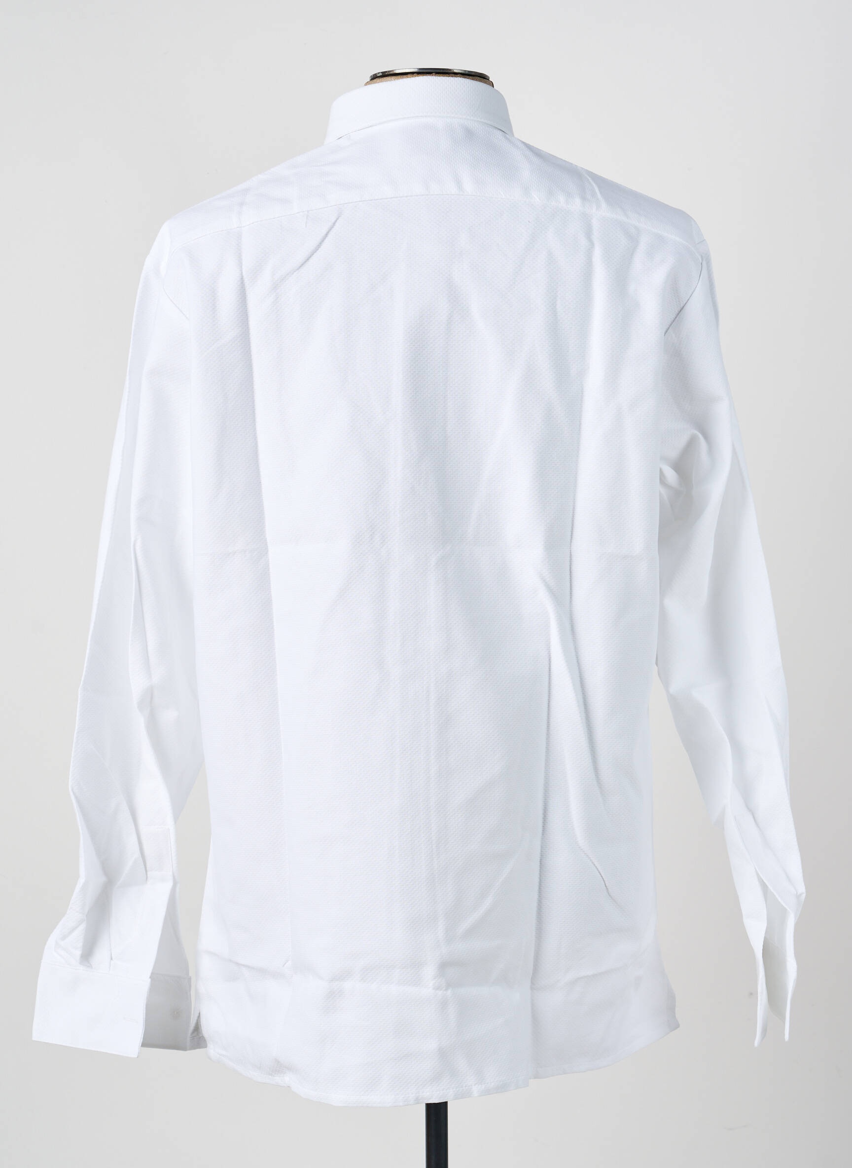 Chemise manches longues coupe droite blanc PIERRE TALAMON homme