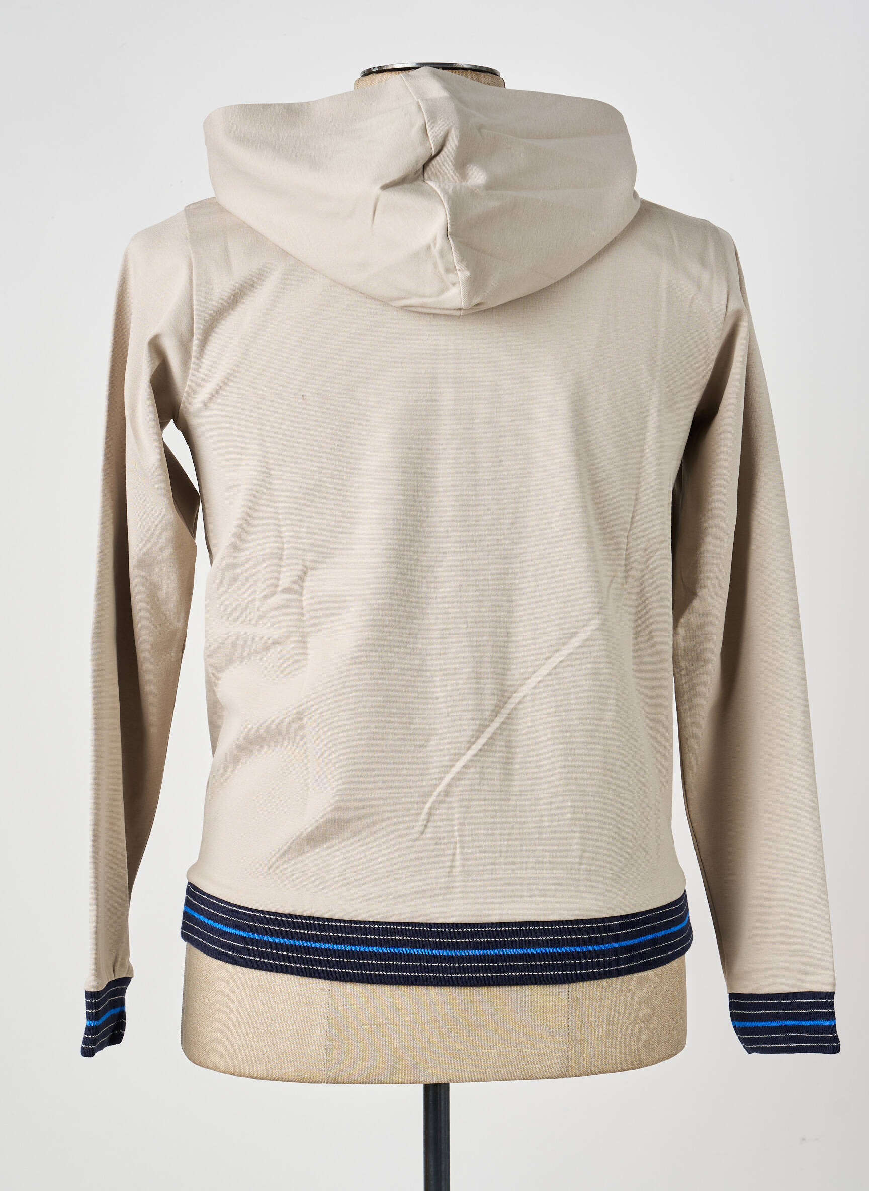 Veste casual resserrée sur le bas beige PIERRE TALAMON homme