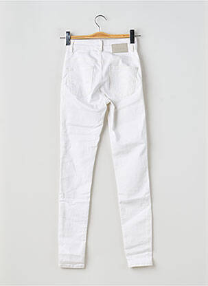 Jeans coupe slim stretch taille normale blanc DESIGUAL femme