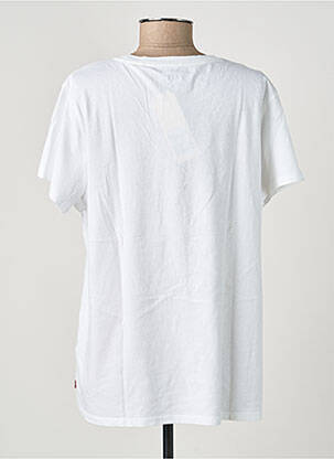 T-shirt sérigraphie floquée manches courtes blanc LEVI'S femme