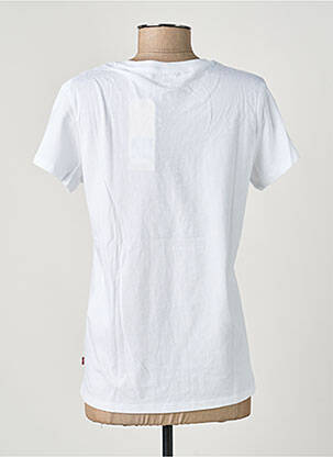 T-shirt sérigraphie floquée manches courtes blanc LEVI'S femme