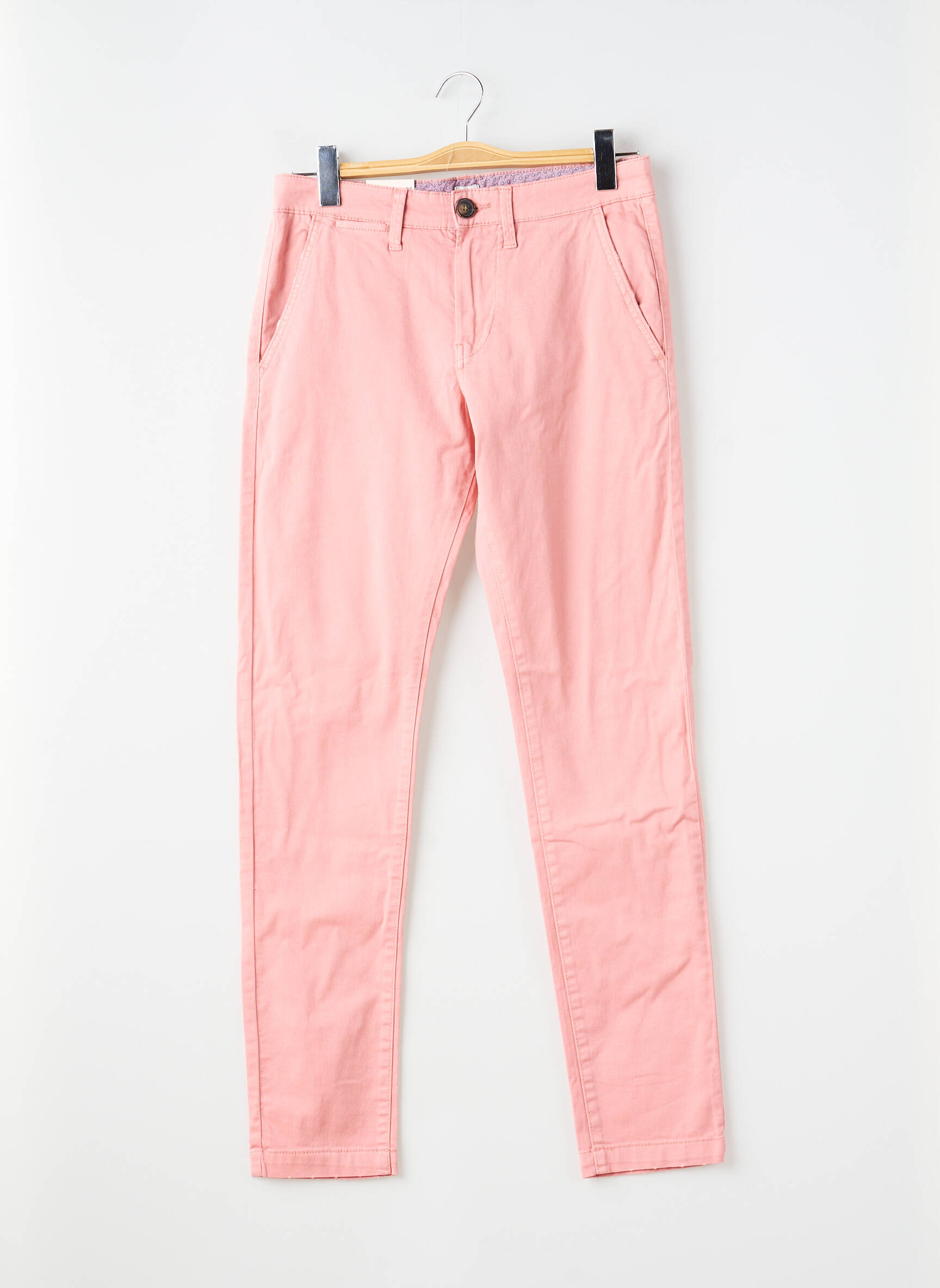 Pantalon chino stretch taille normale rose PEPE JEANS homme