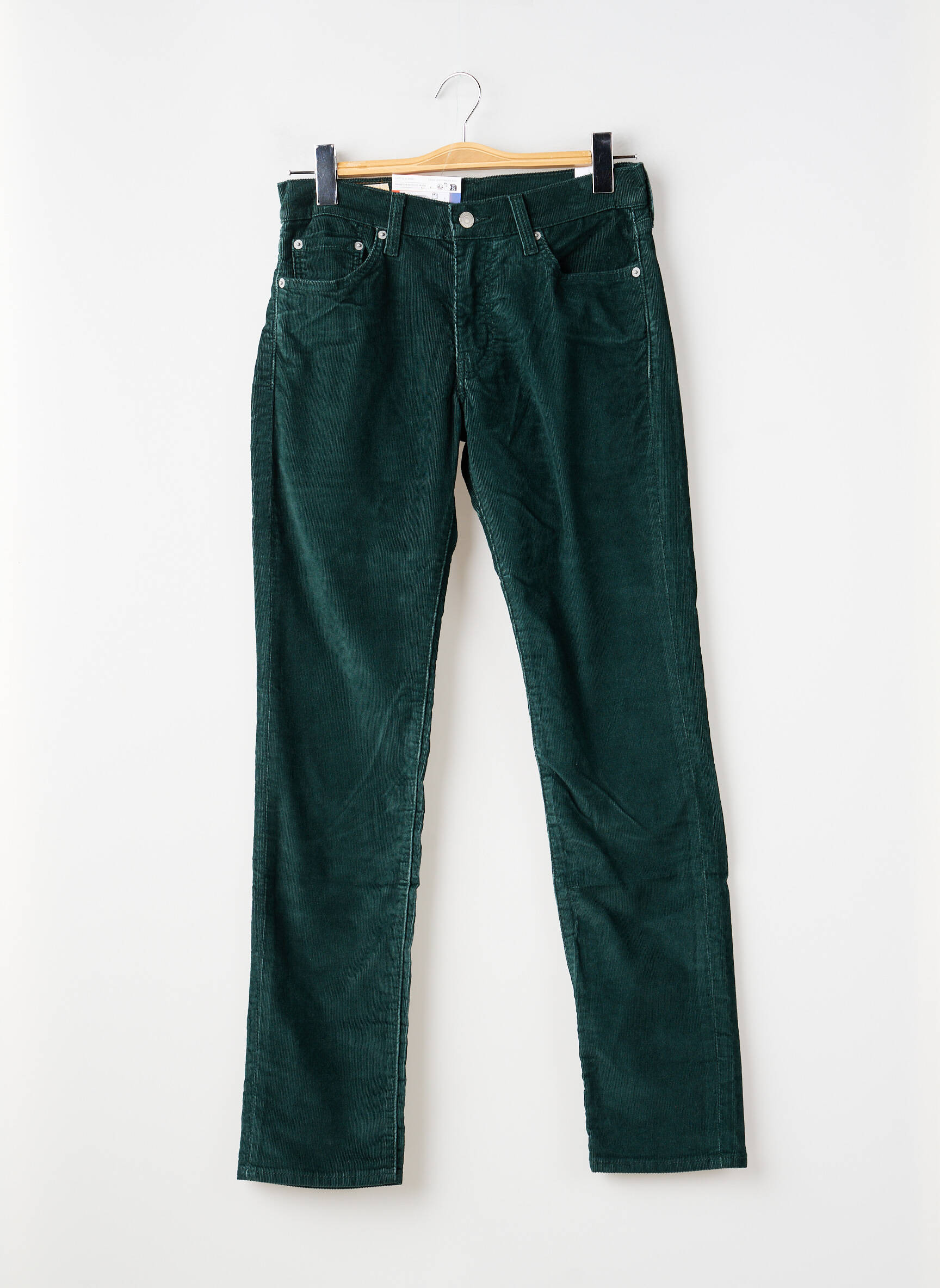 Pantalon slim tissage velours taille normale vert LEVI'S homme