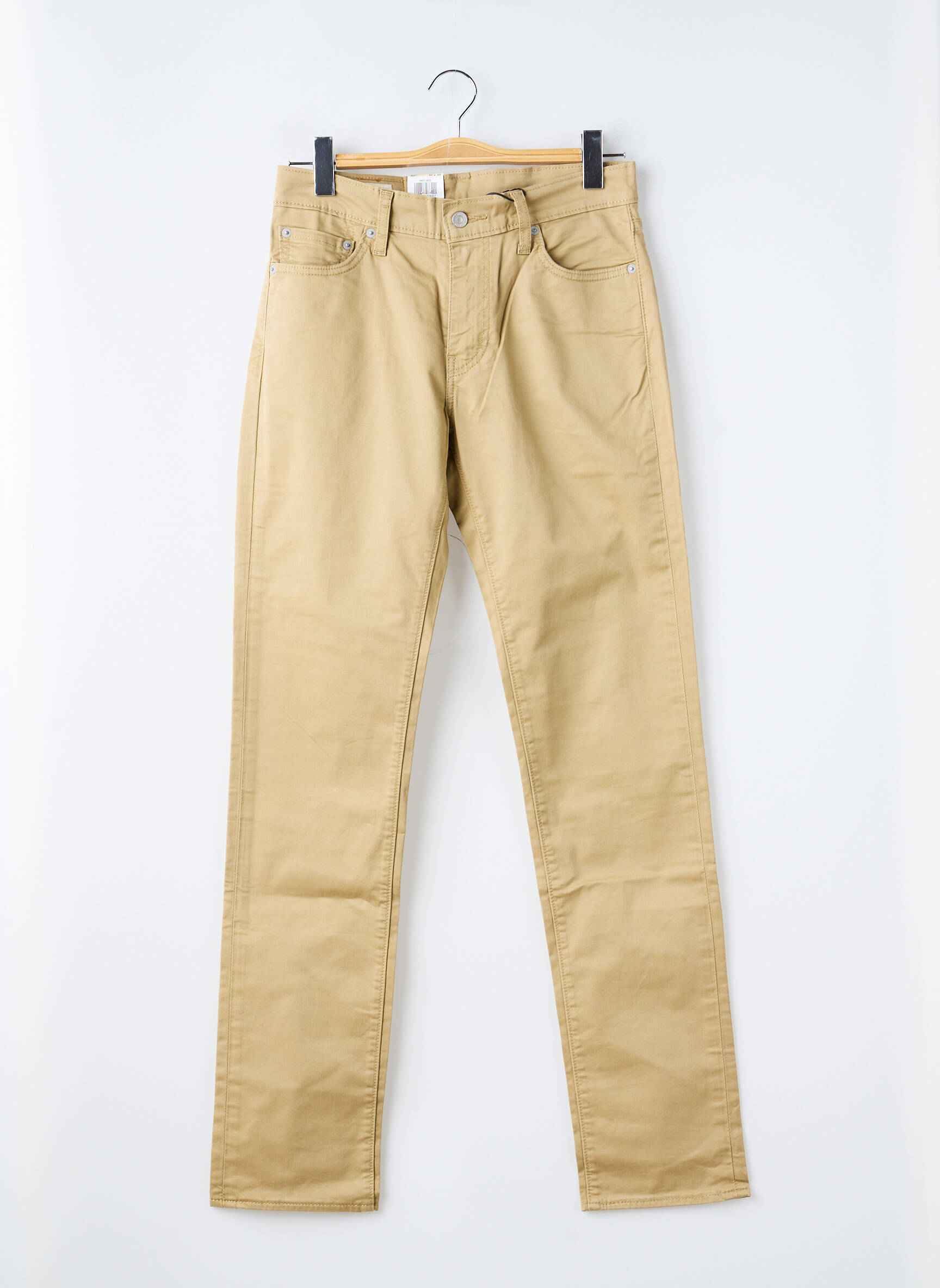 Pantalon slim stretch taille normale beige LEVI'S homme