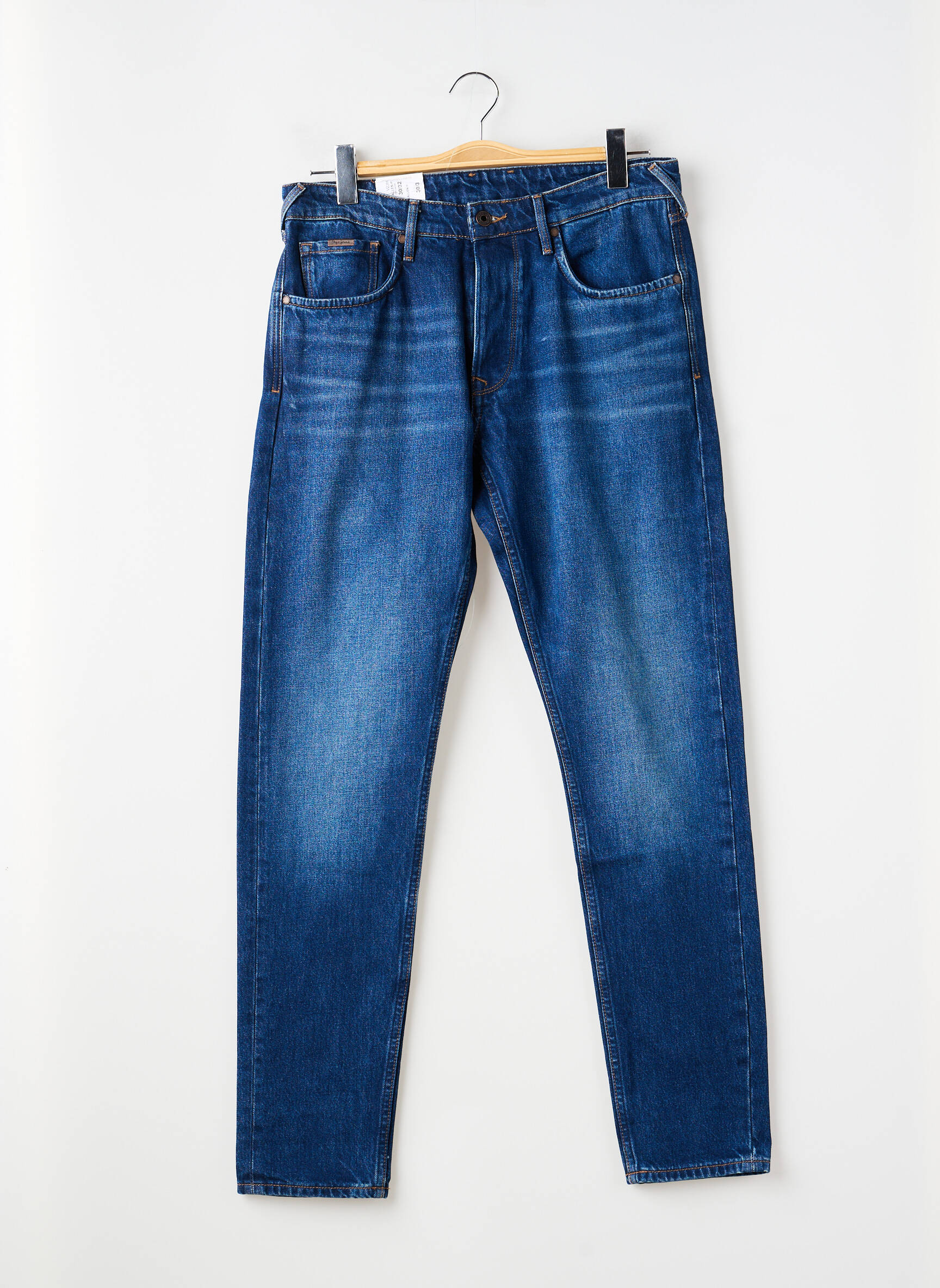 Jeans coupe droite fermeture boutonnée sur le devant taille normale bleu PEPE JEANS homme