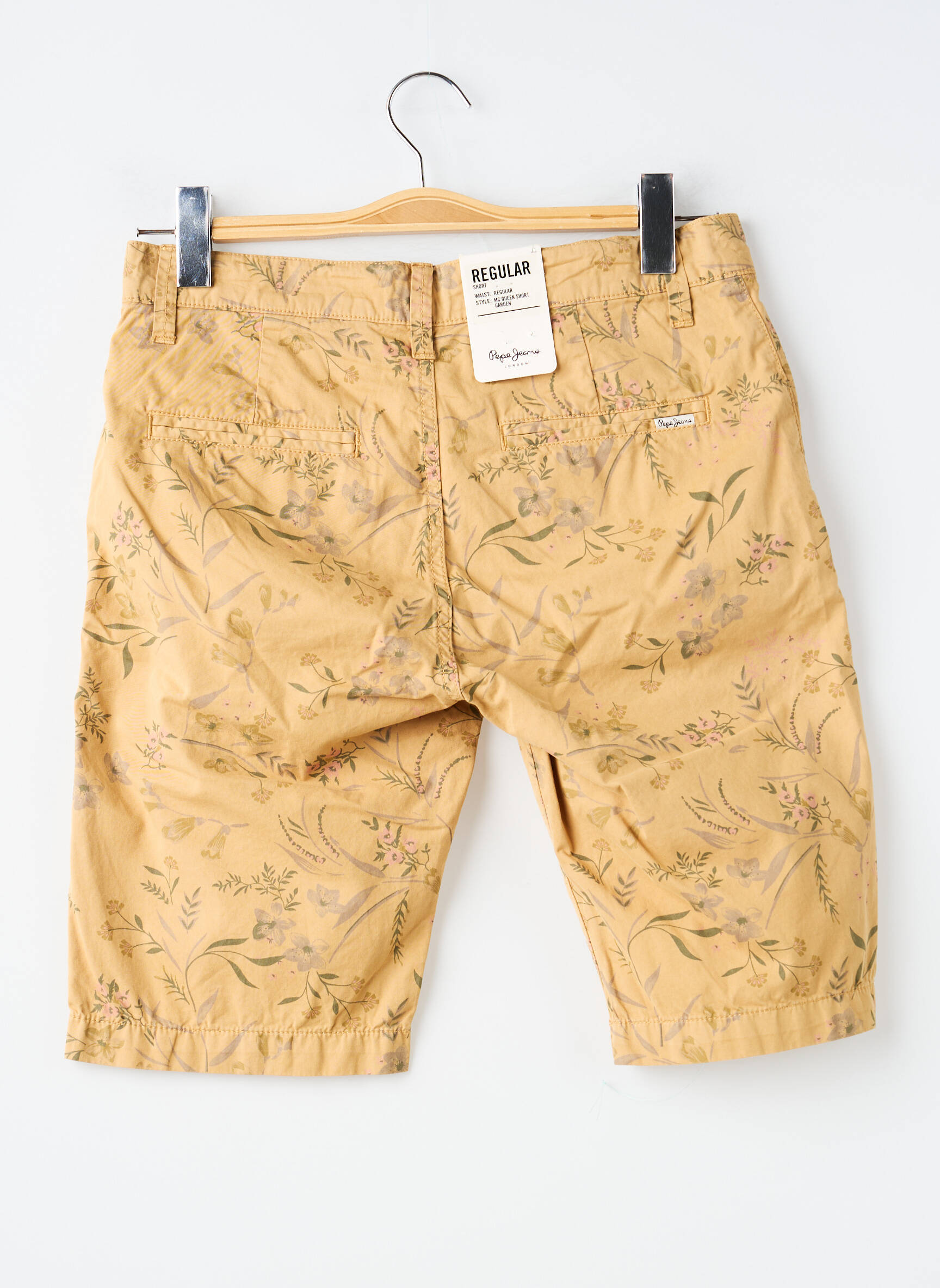 Bermuda tissage popeline taille normale beige PEPE JEANS homme