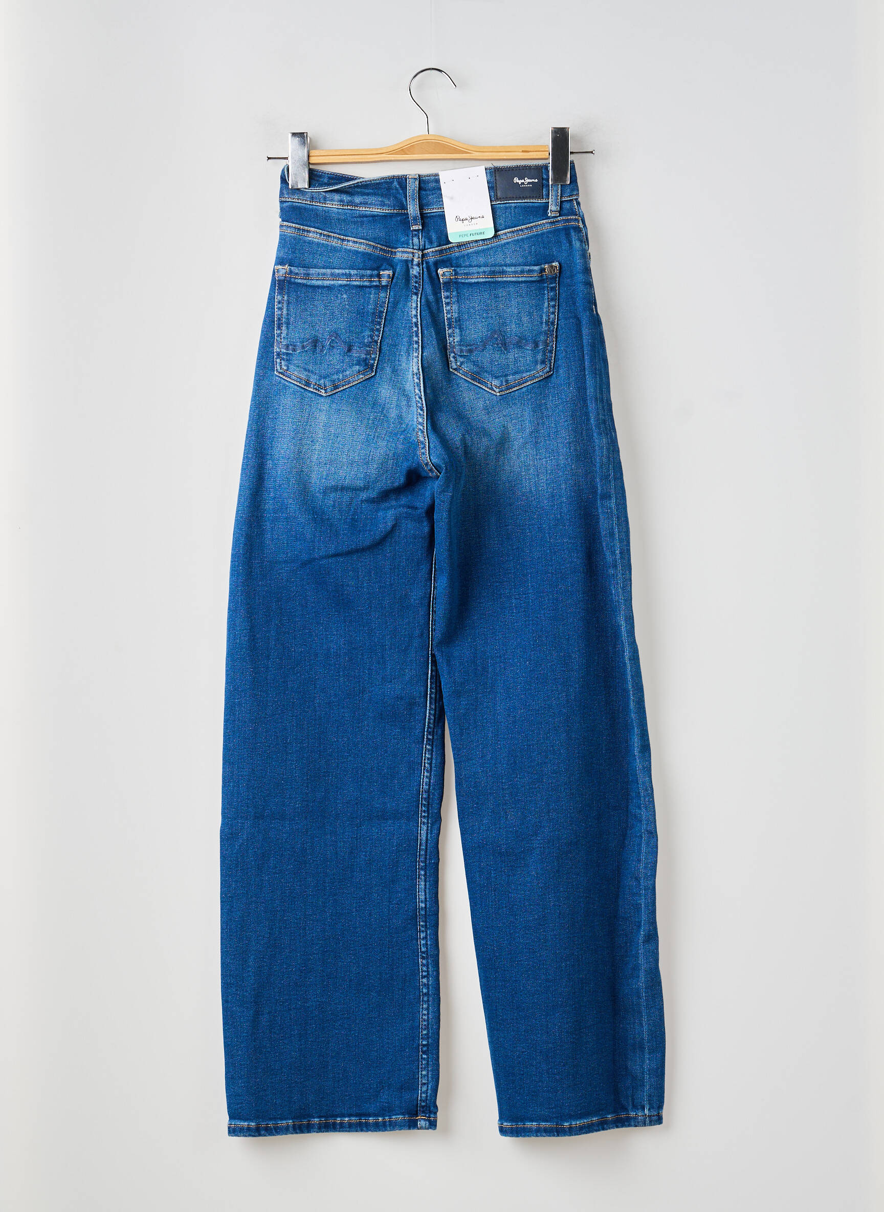 Jeans coupe large stretch taille normale bleu PEPE JEANS femme
