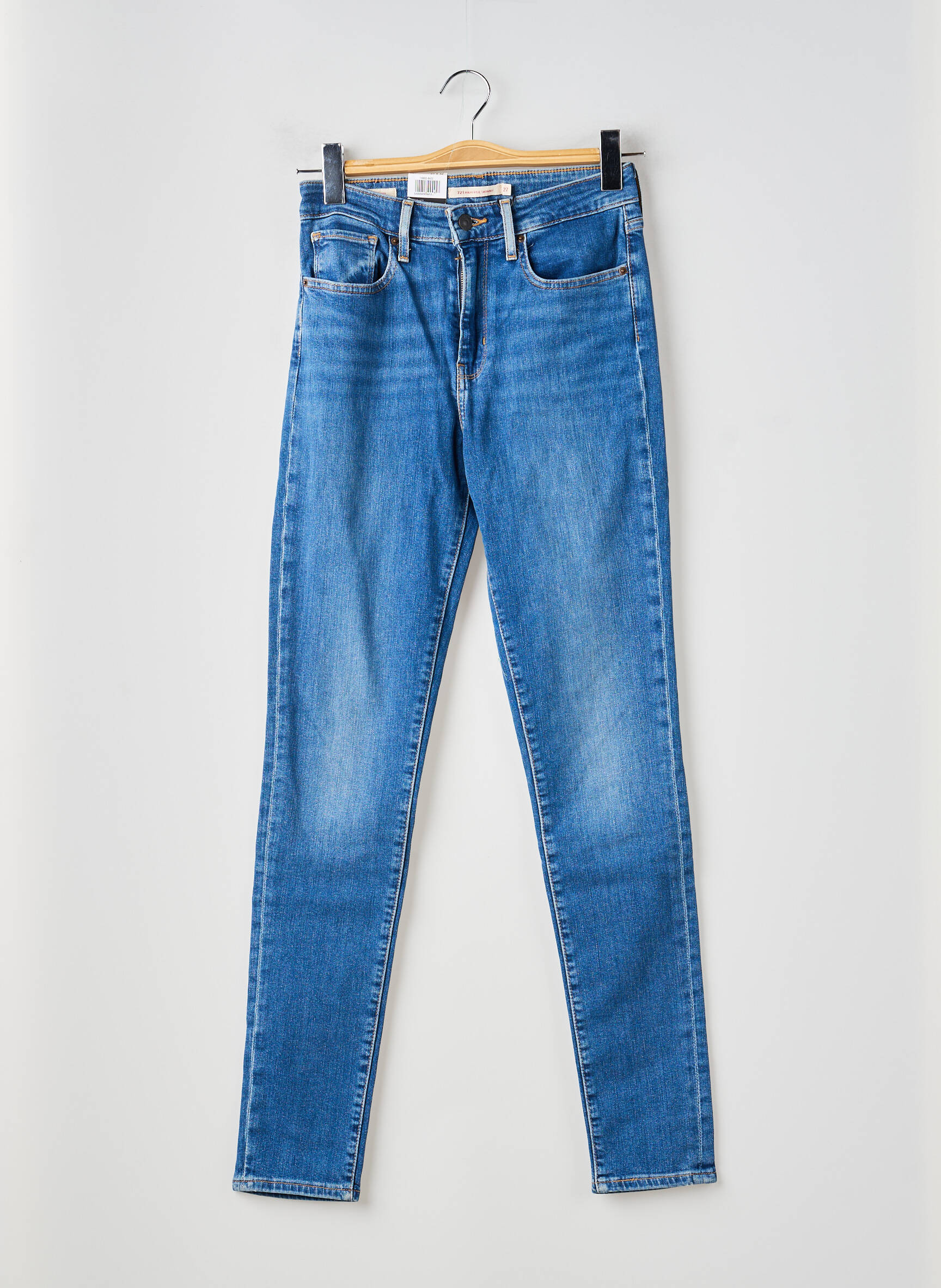 Jeans coupe slim stretch taille normale bleu LEVI'S femme