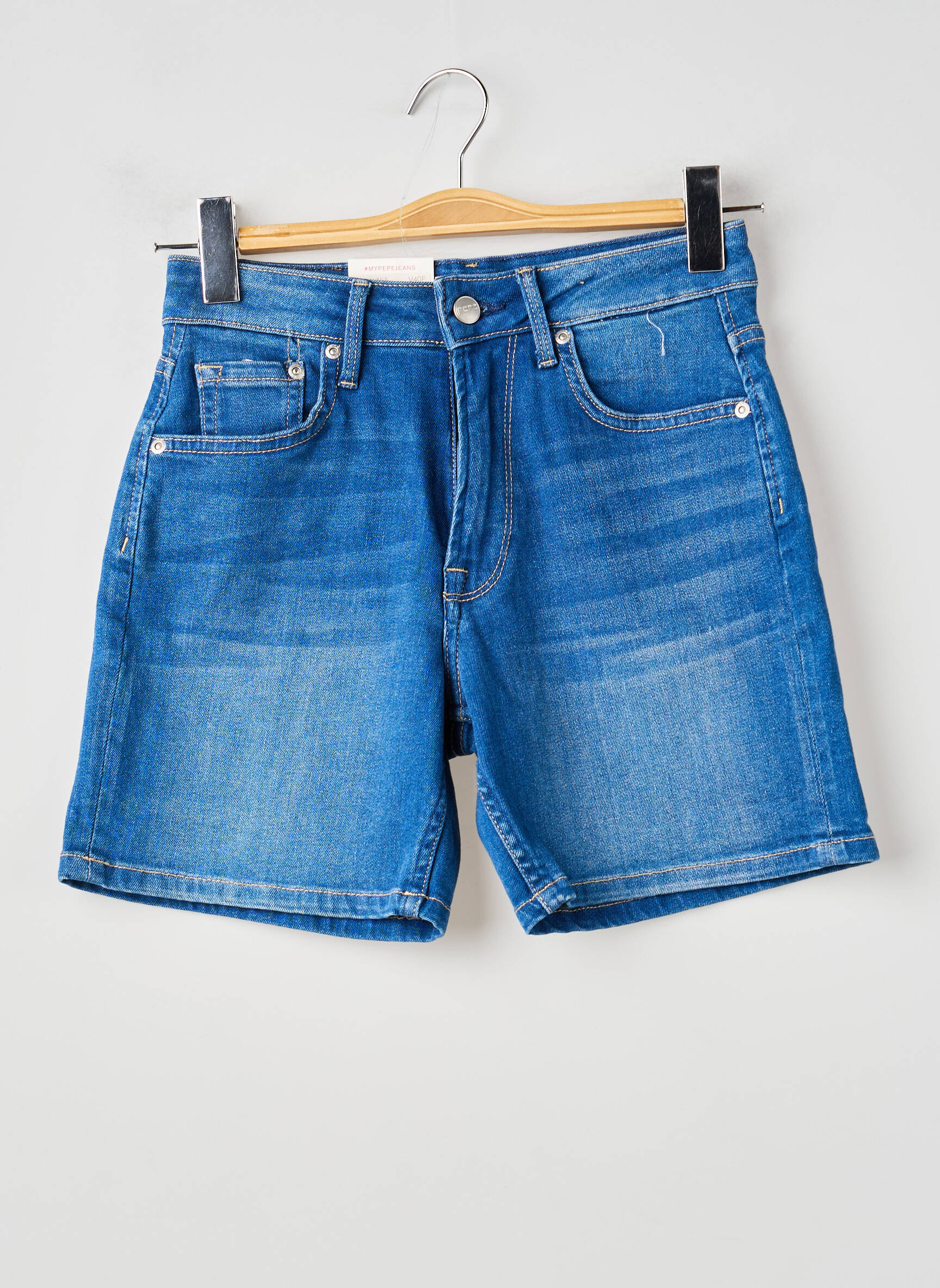 Short tissage denim taille normale bleu PEPE JEANS femme